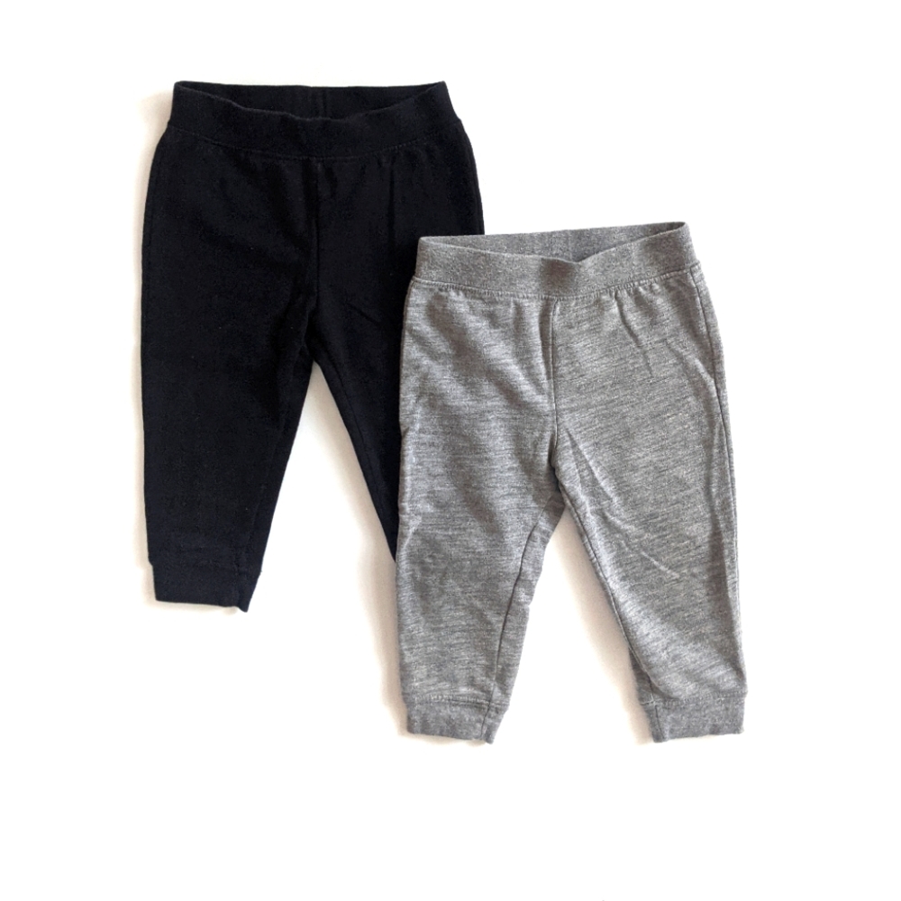 Okie Dokie Set of 2 Leggings - Black and Gray